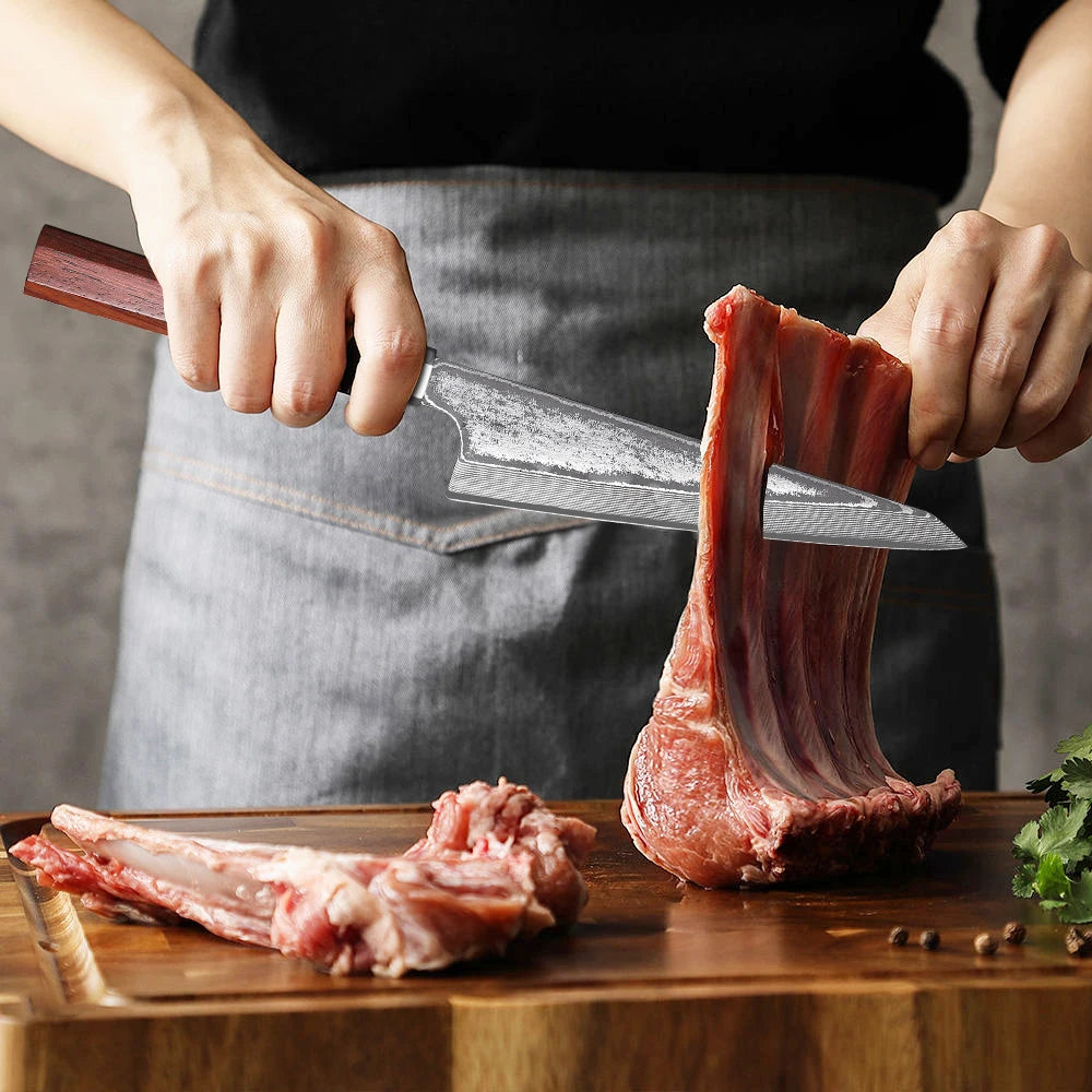 Couteau Honesuki Manche Bois de Rose