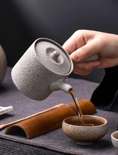 Théière Japonaise Kyusu en Céramique Traditionnelle