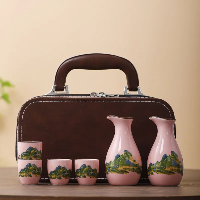 Coffret Service à Saké en Céramique