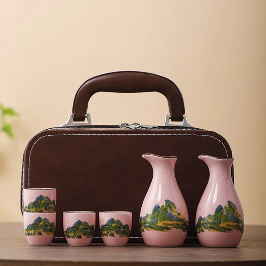 Coffret Service à Saké en Céramique