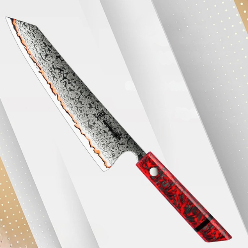 Couteau Japonais Utilitaire 55 Couches Damas