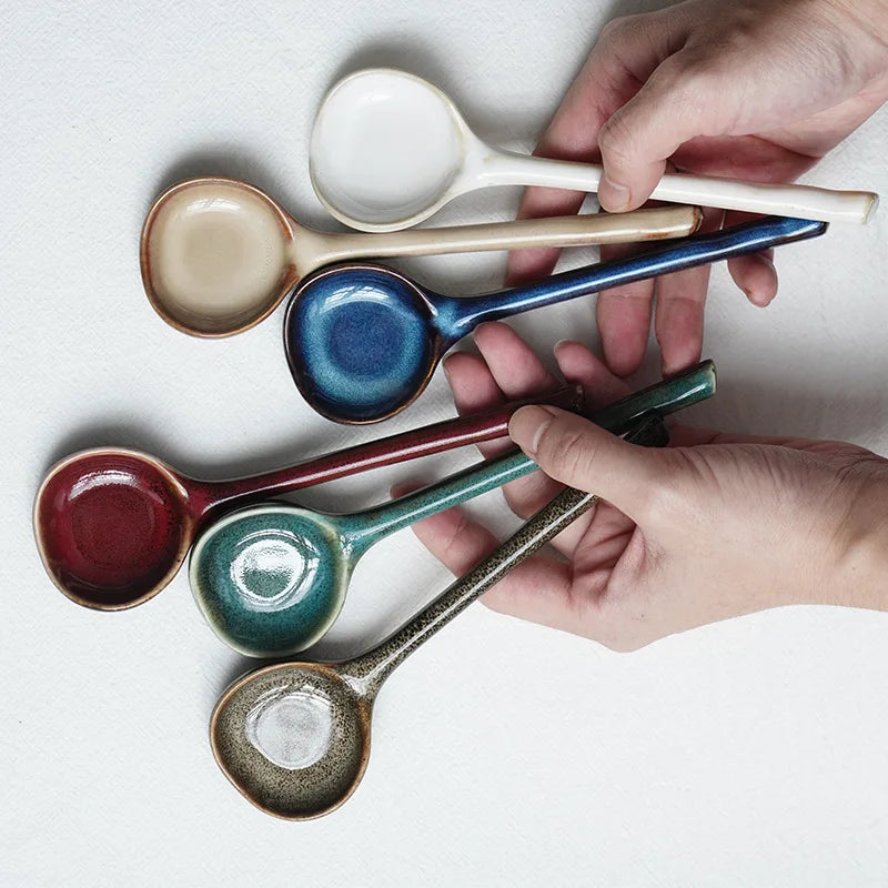 Cuillère Japonaise Longue en Céramique