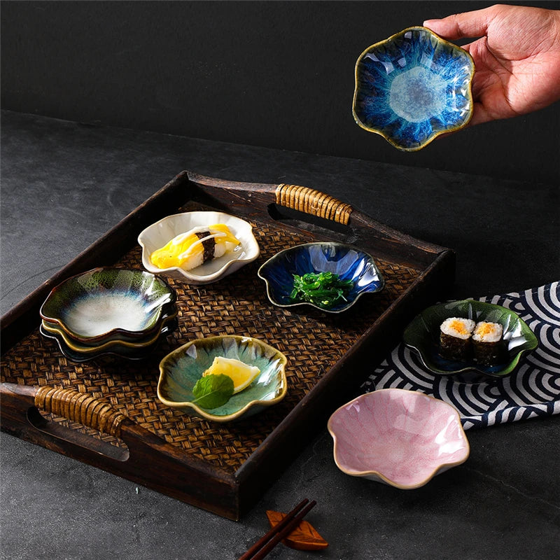 Petite Coupelle Japonaise en Céramique Forme Feuille de Lotus