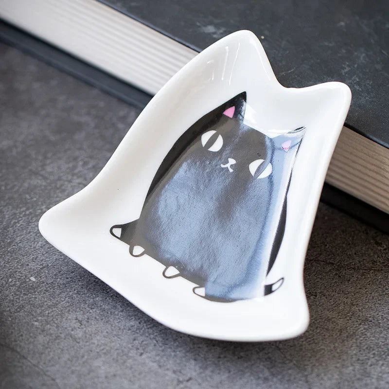 Petite Coupelle Japonaise en Céramique Forme de Chat