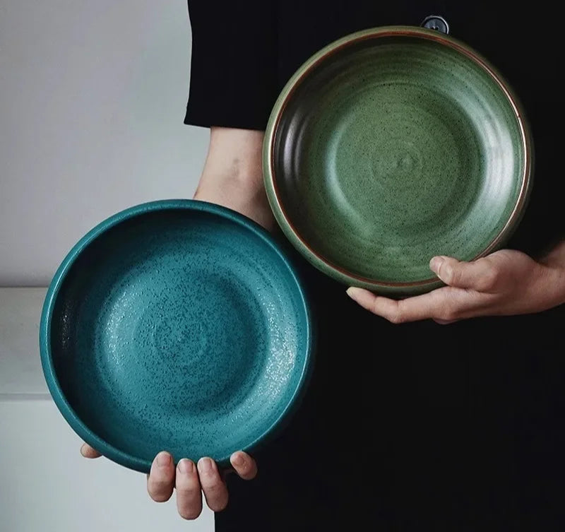 Assiette Creuse Ronde Japonaise en Céramique