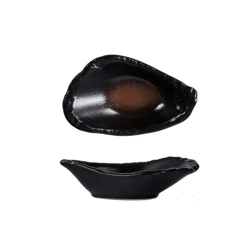 Petite Assiette Japonaise en Céramique Forme Coquillage