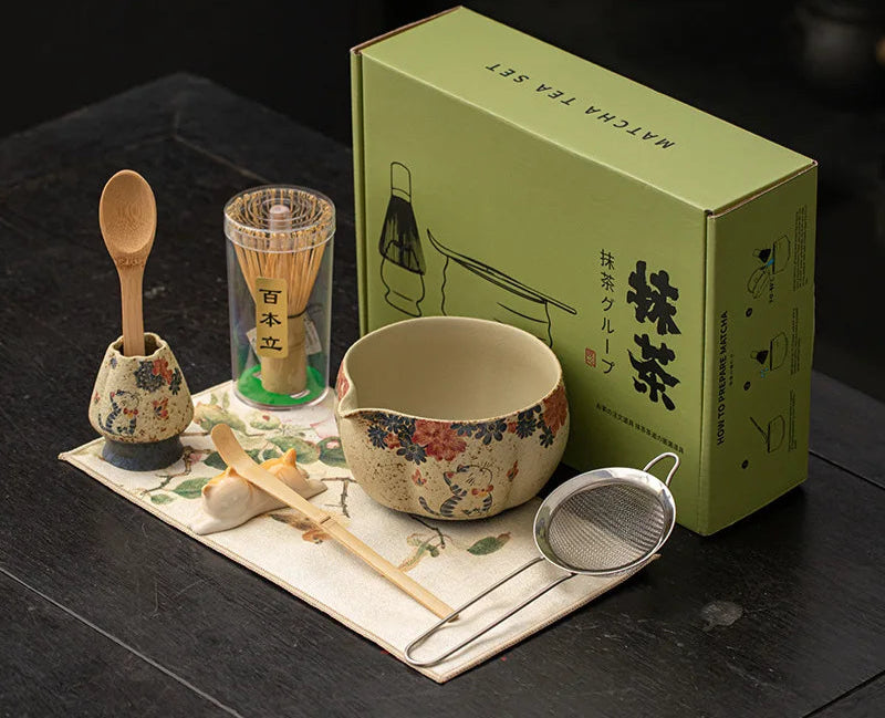 Set à Matcha Japonais en Grès Céramique