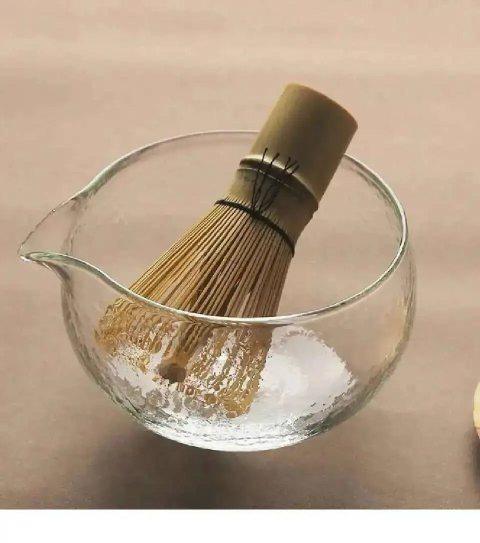 Bol à Matcha Japonais en Verre Martelé