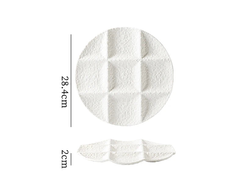 Assiette Japonaise en Céramique Motif Pierre