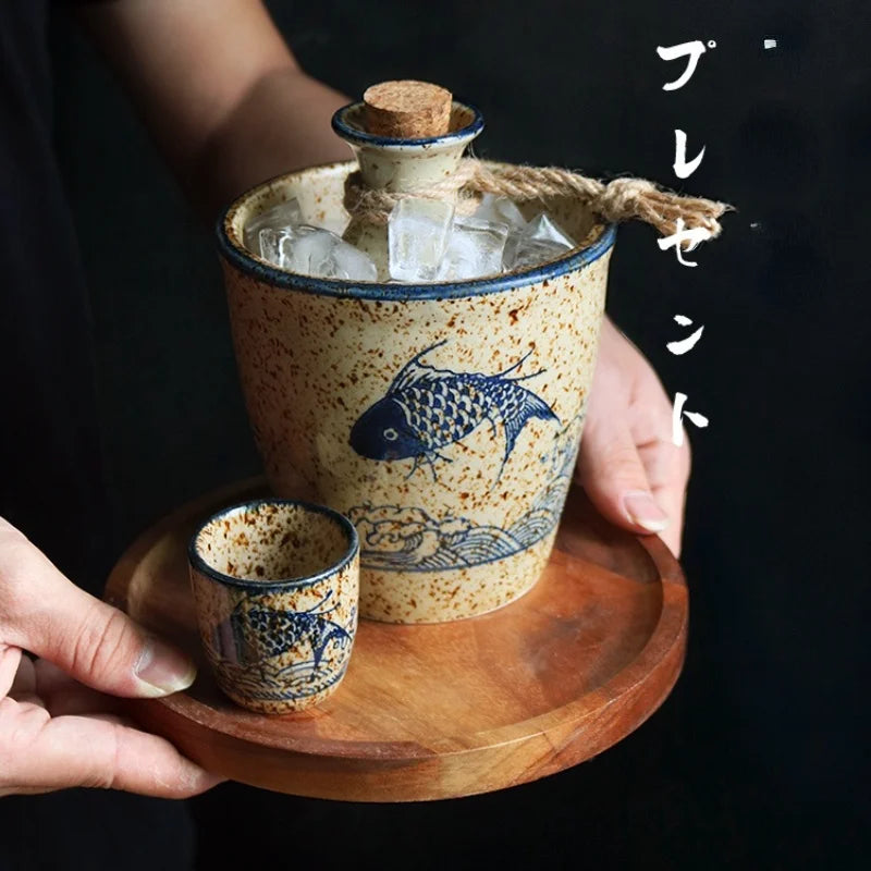 Service à Saké Traditionnel en Céramique