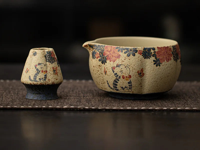 Set à Matcha Japonais en Grès Céramique