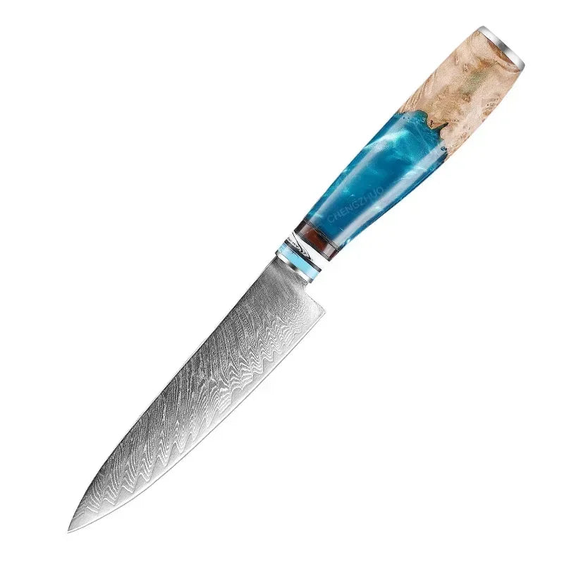 Ensemble de Couteaux Japonais en Acier Damas 67 Couches