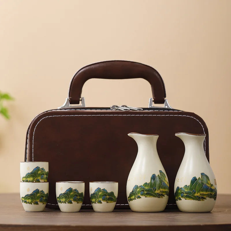 Coffret Service à Saké en Céramique