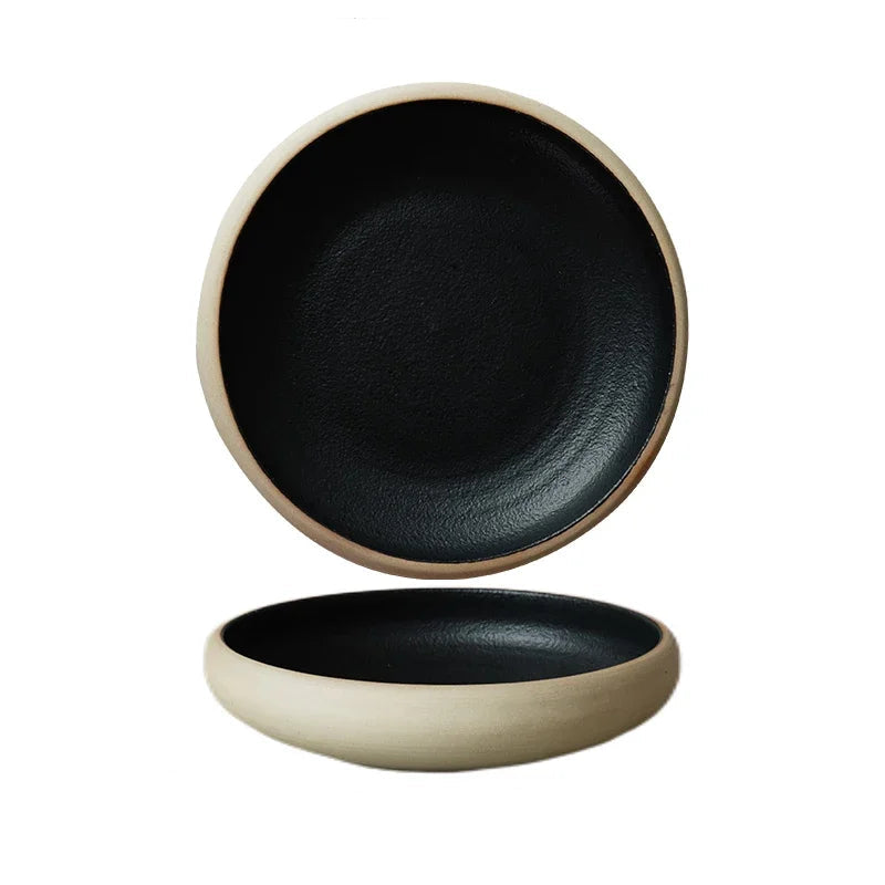 Assiette Creuse Ronde Japonaise en Céramique