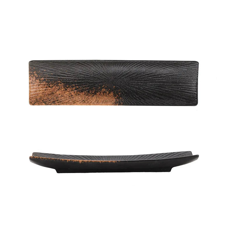 Plat en Céramique Rectangulaire Japonais