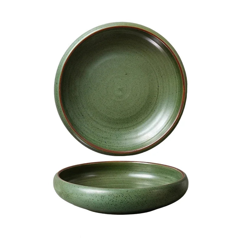 Assiette Creuse Ronde Japonaise en Céramique