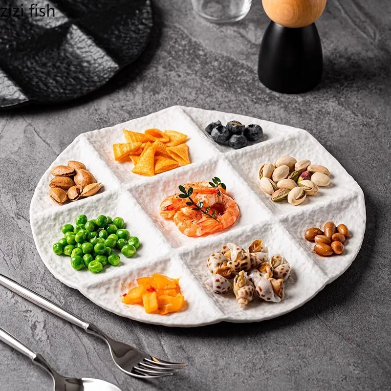 Assiette Japonaise en Céramique Motif Pierre