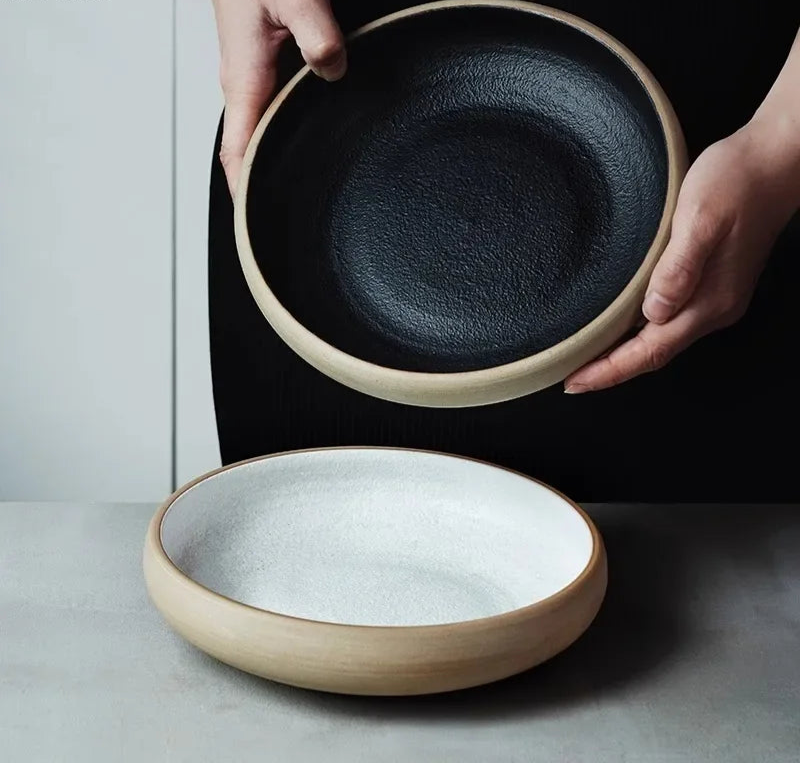 Assiette Creuse Ronde Japonaise en Céramique