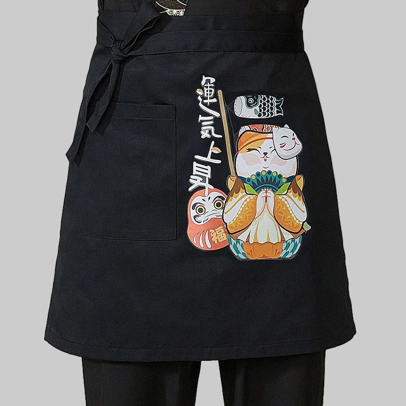 Tablier Chef Japonais en Coton et Lin