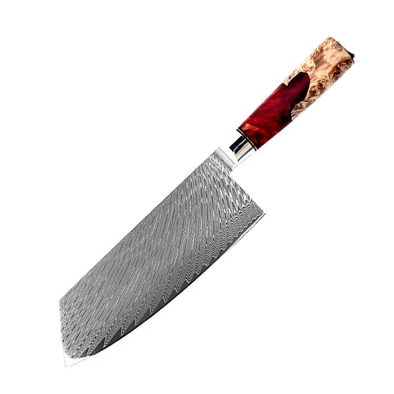 Couteaux Japonais Manche Résine Bois Coloré