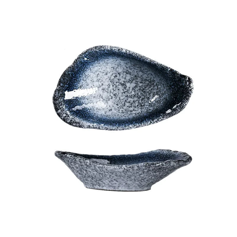 Petite Assiette Japonaise en Céramique Forme Coquillage