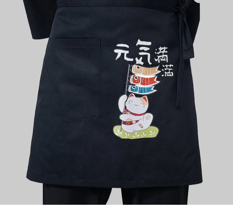 Tablier Chef Japonais en Coton et Lin