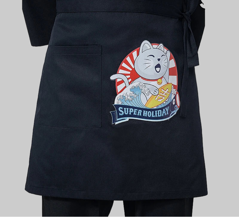 Tablier Chef Japonais en Coton et Lin