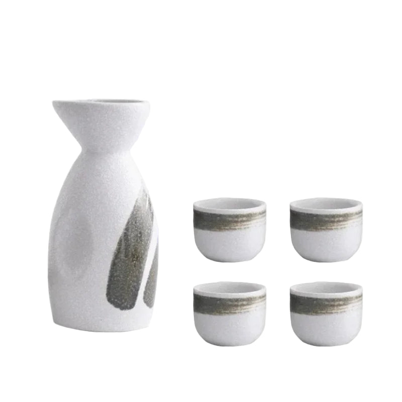 Set à Saké en Céramique 4 Personnes