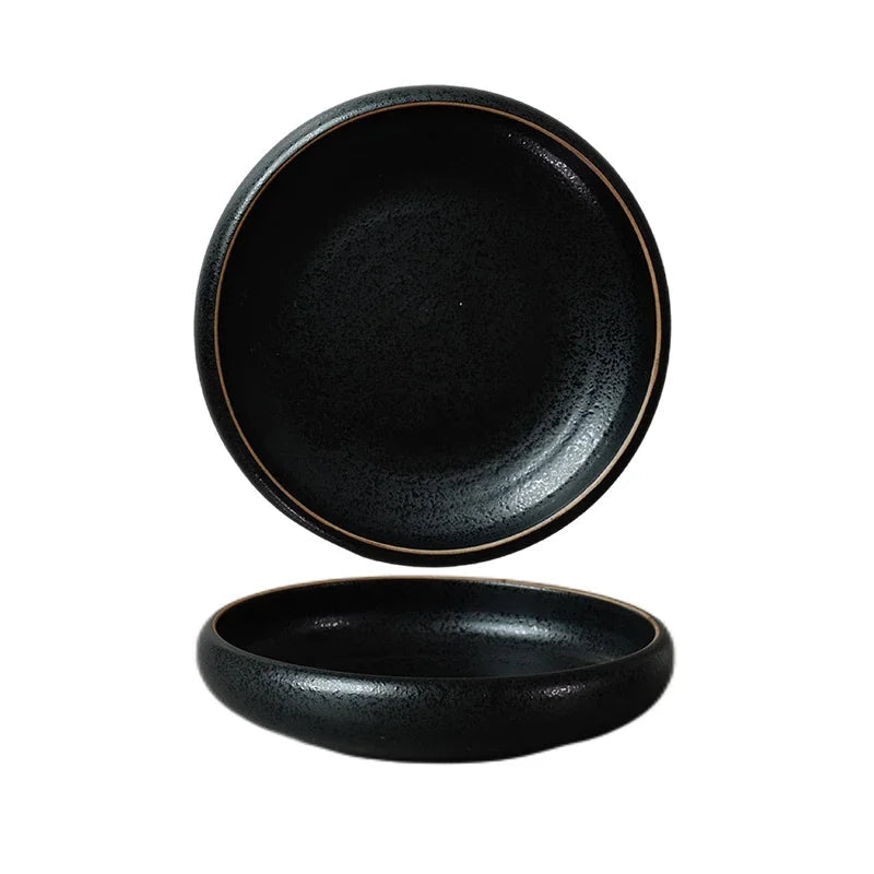 Assiette Creuse Ronde Japonaise en Céramique