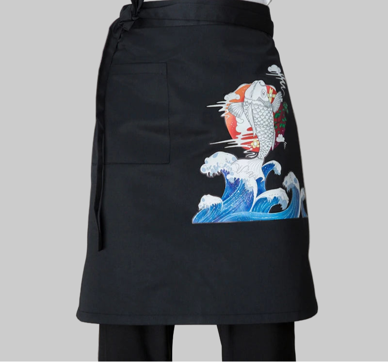 Tablier Chef Japonais en Coton et Lin