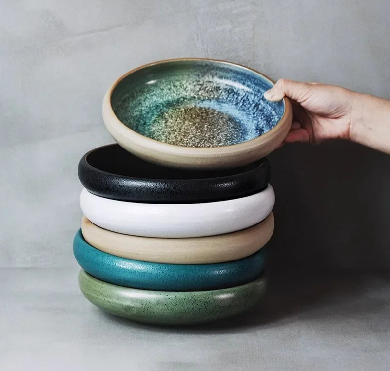 Assiette Creuse Ronde Japonaise en Céramique