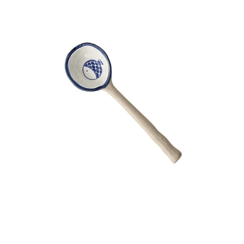 Cuillère à Soupe Japonaise en Céramique