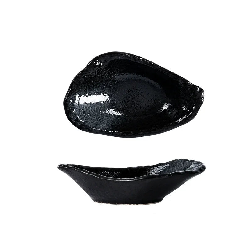 Petite Assiette Japonaise en Céramique Forme Coquillage