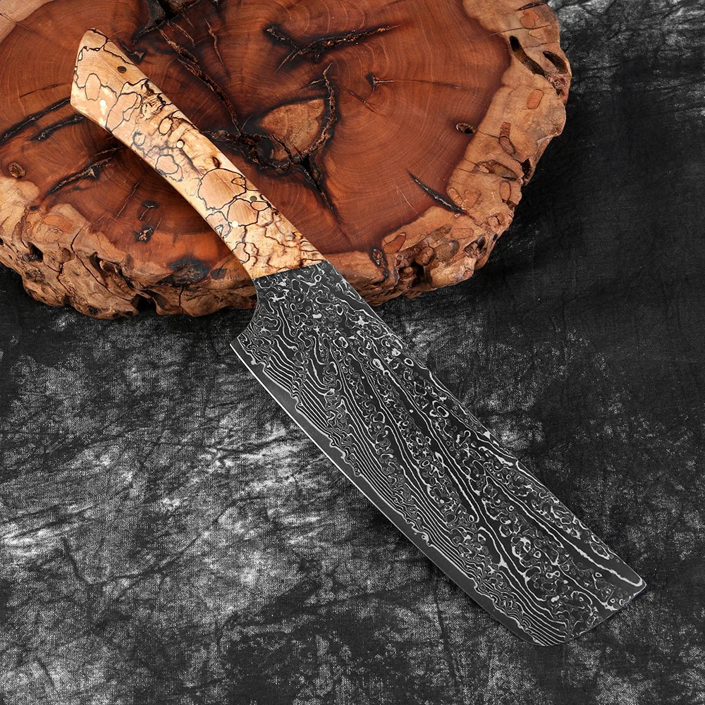 Couteau Japonais Nakiri en Acier Damas VG-10