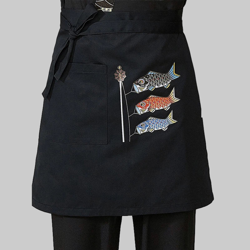 Tablier Chef Japonais en Coton et Lin