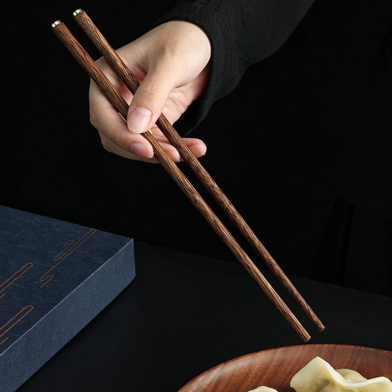 Coffret Baguettes Japonaise en Bois LUXE