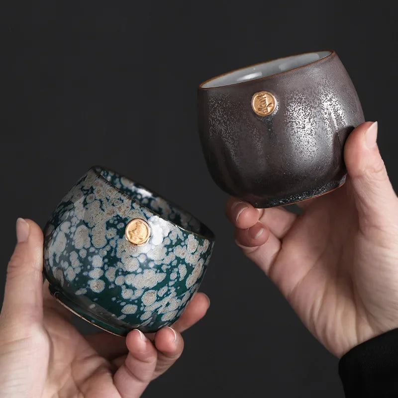 Coffret de 4 tasses à thé en Céramique artisanale