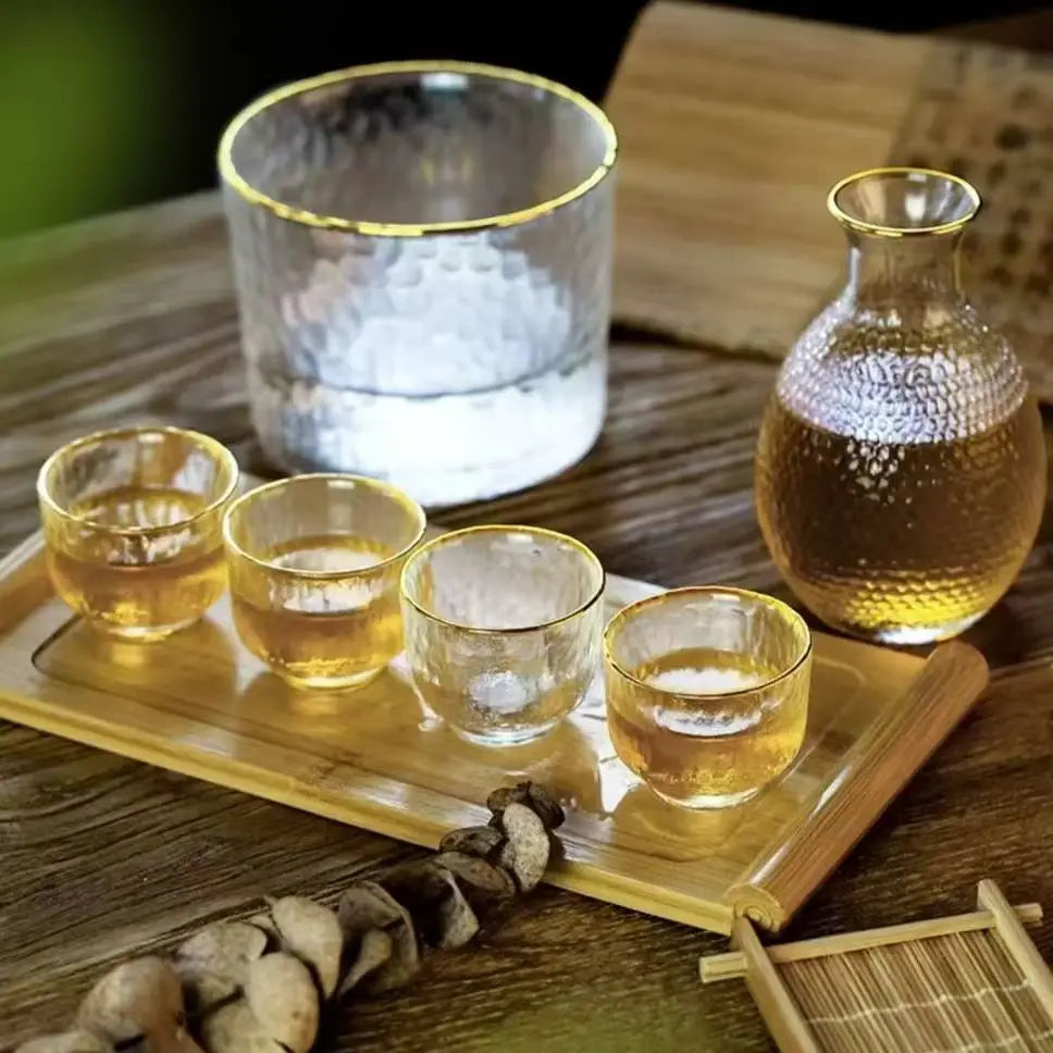 Service à Saké en Verre