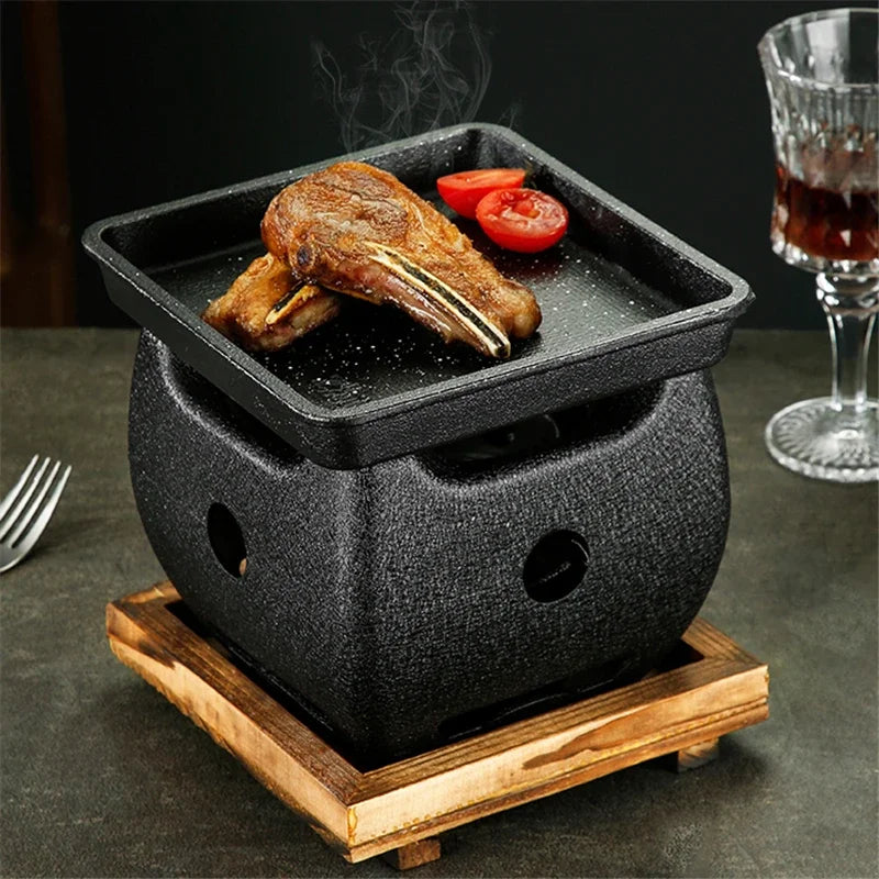 Barbecue à Charbon en Fonte Émaillée