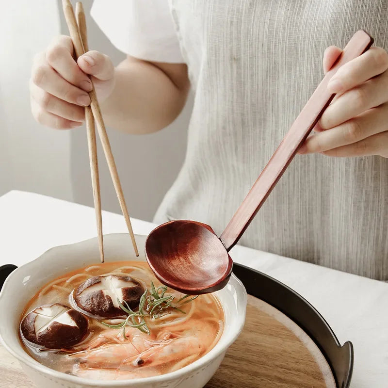 Cuillère Japonaise à Ramen en Bois