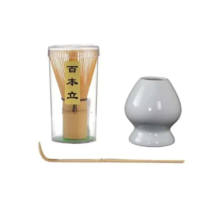 Set à Matcha Japonais en Céramique et Bambou