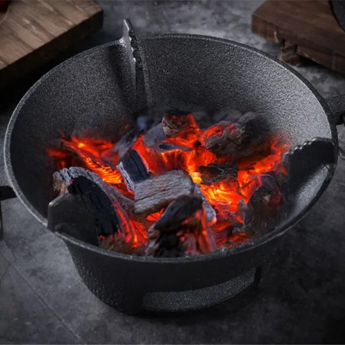 Barbecue à Charbon En Fonte Pliable